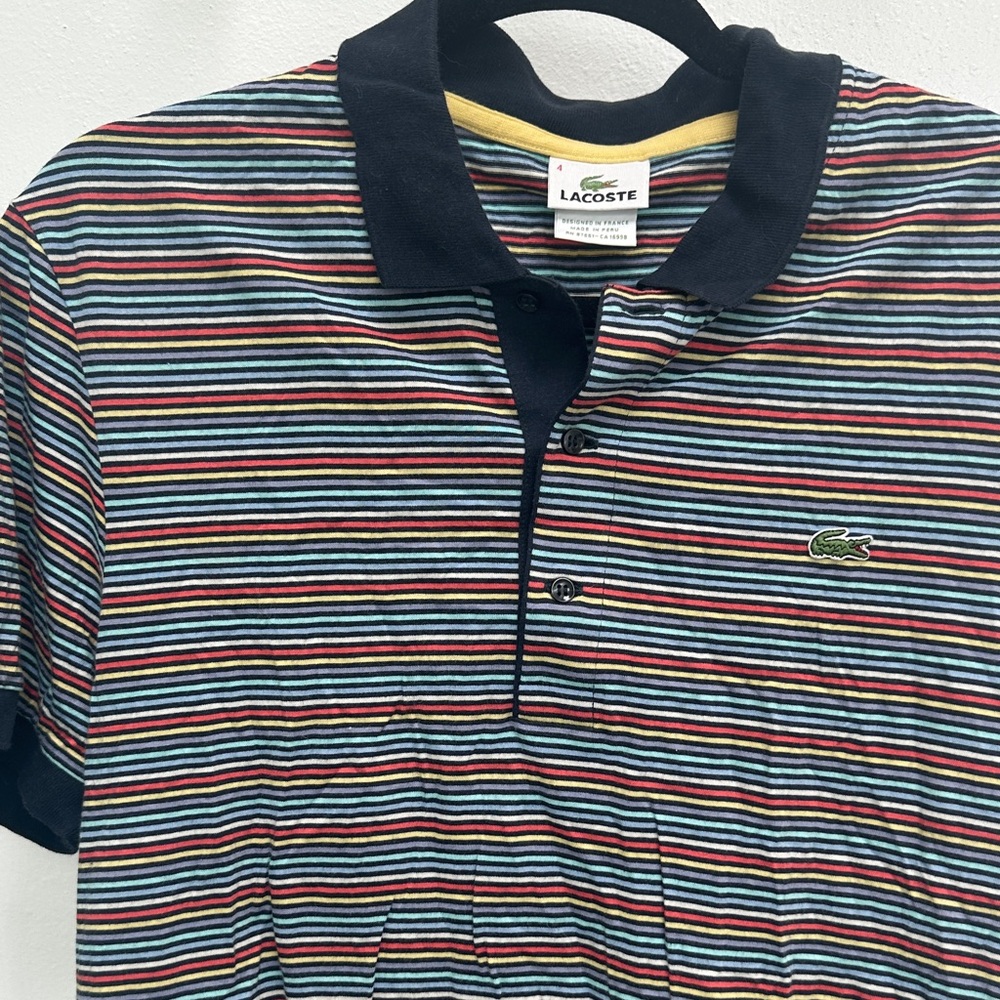Lacoste Multicolor Striped Polo